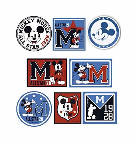 Producto 8 parches mickey allstar serigrafiados para planchar