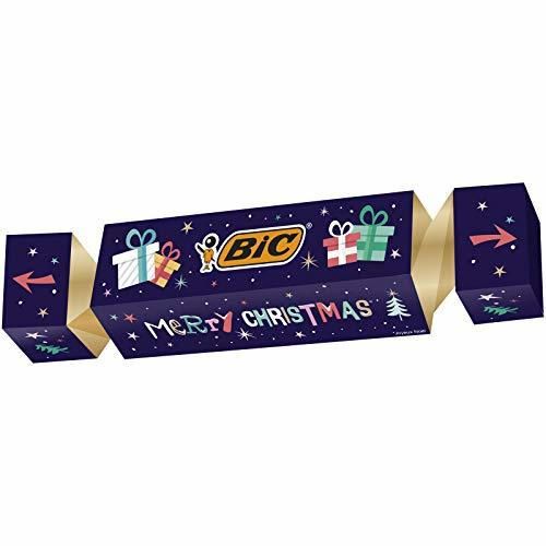 BIC Cracker de Navidad – Kit de regalo de papelería con 43