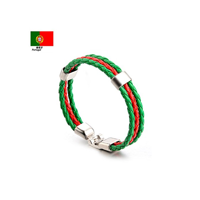 Product merymall 1 PC 22 cm Pulsera de múltiples Capas Bandera Nacional Color