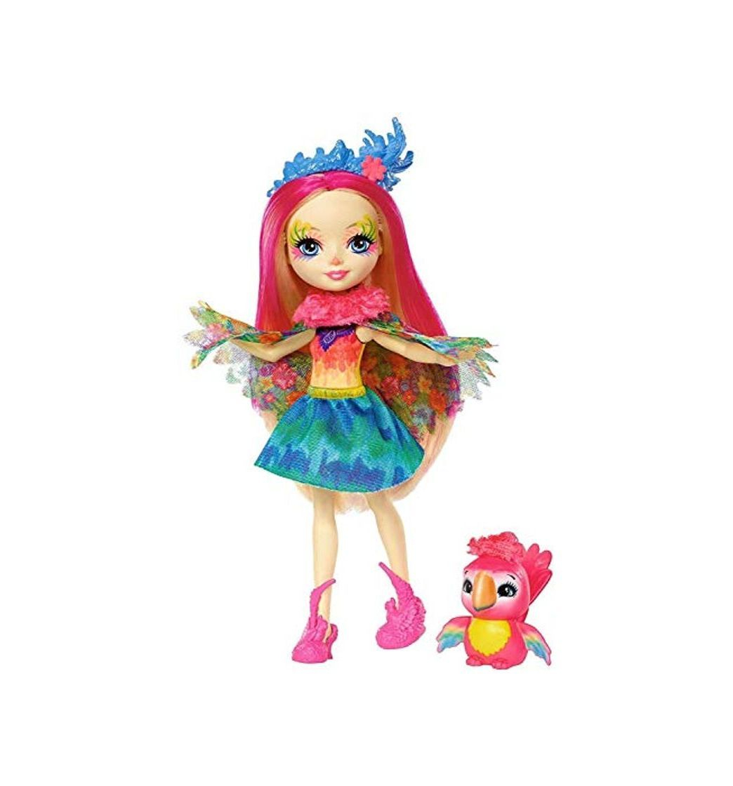 Social Enchantimals Muñeca con mascota Peeki Parrot