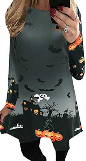 Para G y PL Halloween mujer manga larga esqueleto Bodycon Fancy Dress
