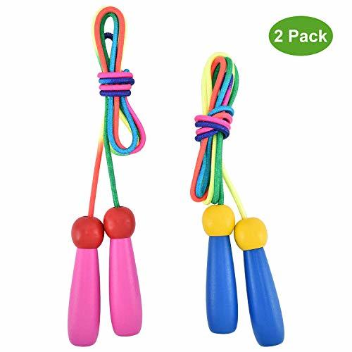 Products OTraki Cuerda Saltar 2 Pack 2M Skipping Rope Kids Ajustable con Mango