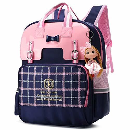 Lugar Mochila Impermeable para niñas Escuela reflexiva para niñas Grandes Bolso Satchel