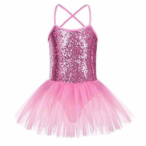 Product FONLAM Vestido Maillot de Ballet para Niña Vestido Danza Gimnasia Patinaje Tutú