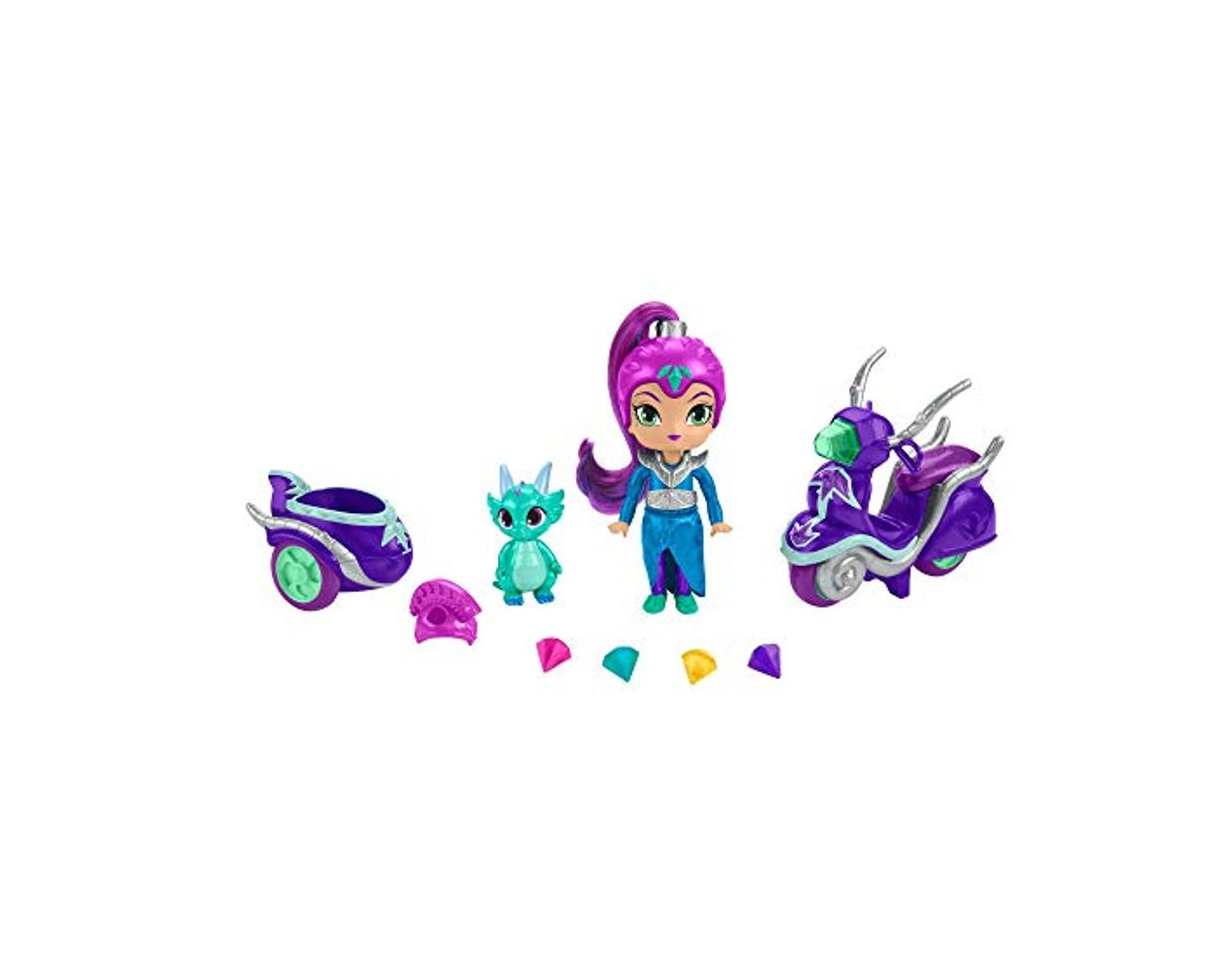 Productos Shimmer y Shine Zeta y su moto, muñeca con accesorios