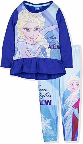 Lugar Disney Frozen Girls Outfit Set Top Tunic and Leggings Blue 104