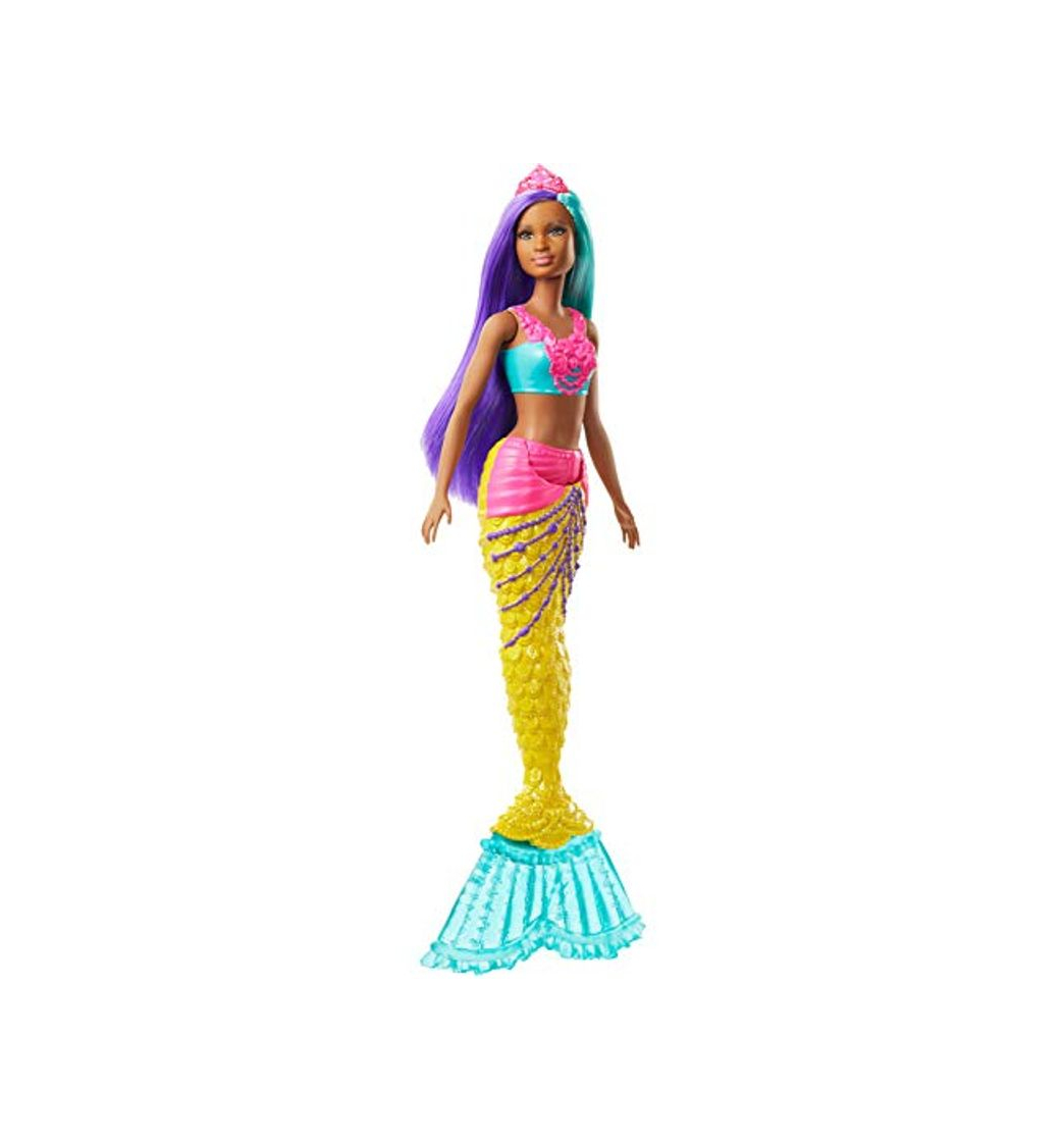 Productos Barbie Dreamtopia Muñeca Sirena, pelo turquesa y morado