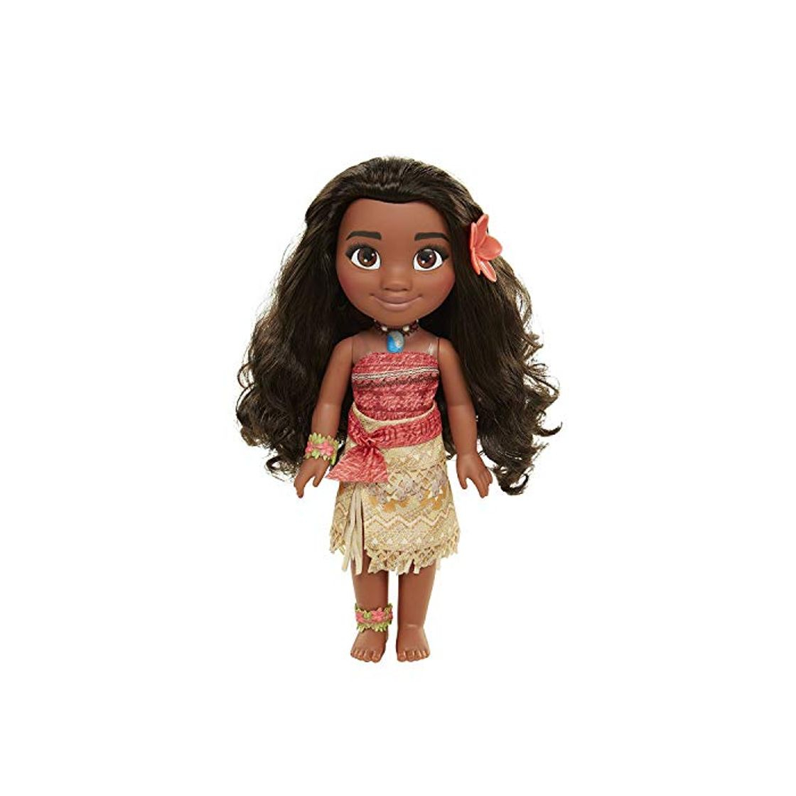 Producto Glop Games- Princesa Disney, muñeca Vaiana Detalle. Fíjate en su Pelo, Vestido,