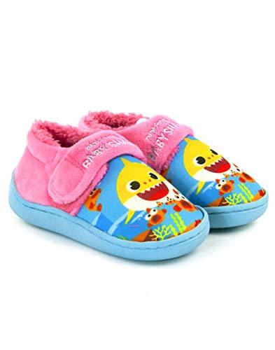 Productos Correa Niños Zapatillas Pinkfong Tiburón del bebé Rosa Vibrante de la Muchacha