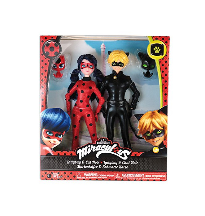 Producto Prodigiosa: Las aventuras de Ladybug - Pack 2 muñecas Ladybug y Cat