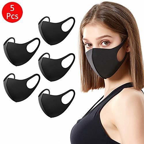 Social Mascarilla respiratoria 5 Piezas, Moderna mascarilla Protectora para la Boca y el