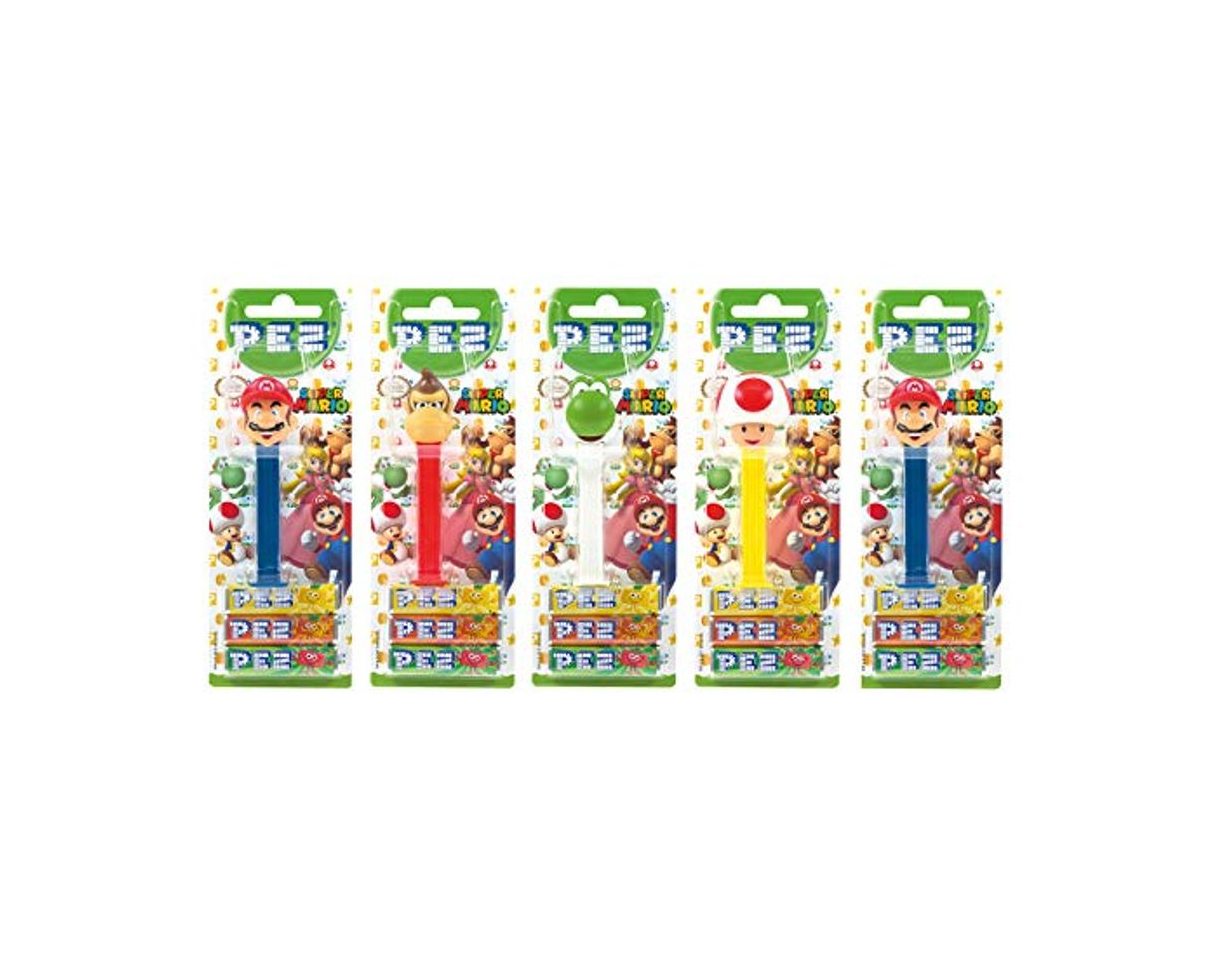 Products PEZ set de dispensadores Nintendo (5 dispensadores con 3 recargas de caramelos