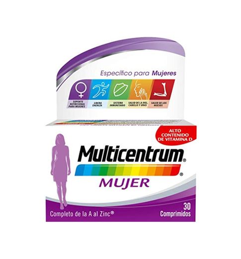 Multicentrum Mujer Complemento Alimenticio con 13 Vitaminas y 11 Minerales