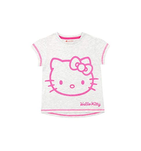 Hello Kitty Camiseta de Manga Corta para niñas Gris 8