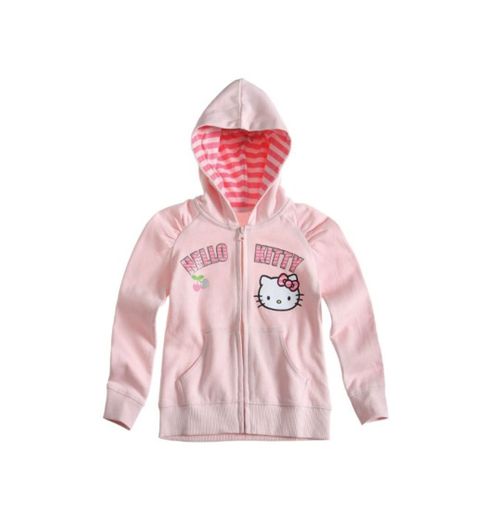 Hello Kitty Sweat zippé à capuche rose - Rosa