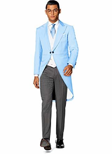 Product QZI Hombre Tailcoat Suit Peak Lapel Jacket Chaleco Pant Party Tuxedo