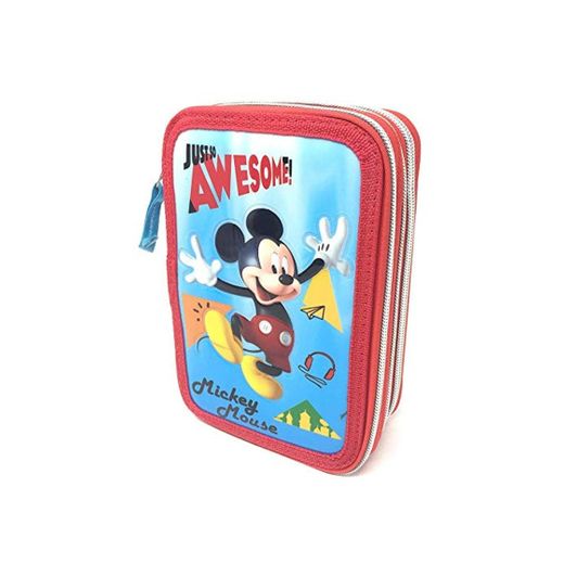 Mickey Mouse Disney 3 Estuche para lápices School Zip