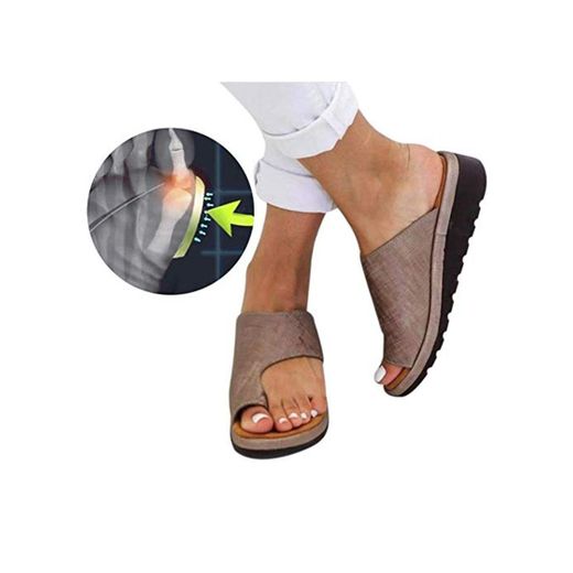 Sandalias Correctoras Sandalias Cómodas De Plataforma Bunion Corrector Zapatos Pies Correcta Suela Plana Playa Ortopédica Zapatillas Cuidado De Los Pies