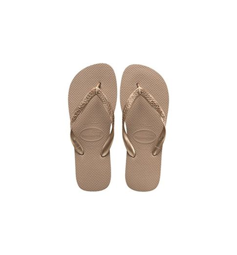 Havaianas Top Tiras, Chanclas para Mujer, Dorado