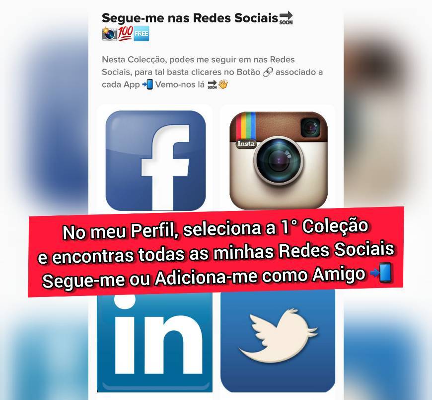 App 💯 Segue-me ✅ nas Redes Sociais 🔵