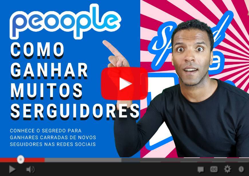 App 🔴 Obter Seguidores nas Redes Sociais através do Peoople 🔵