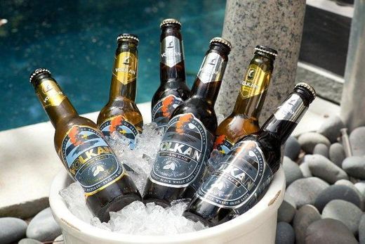 Santorini's Volkan beer