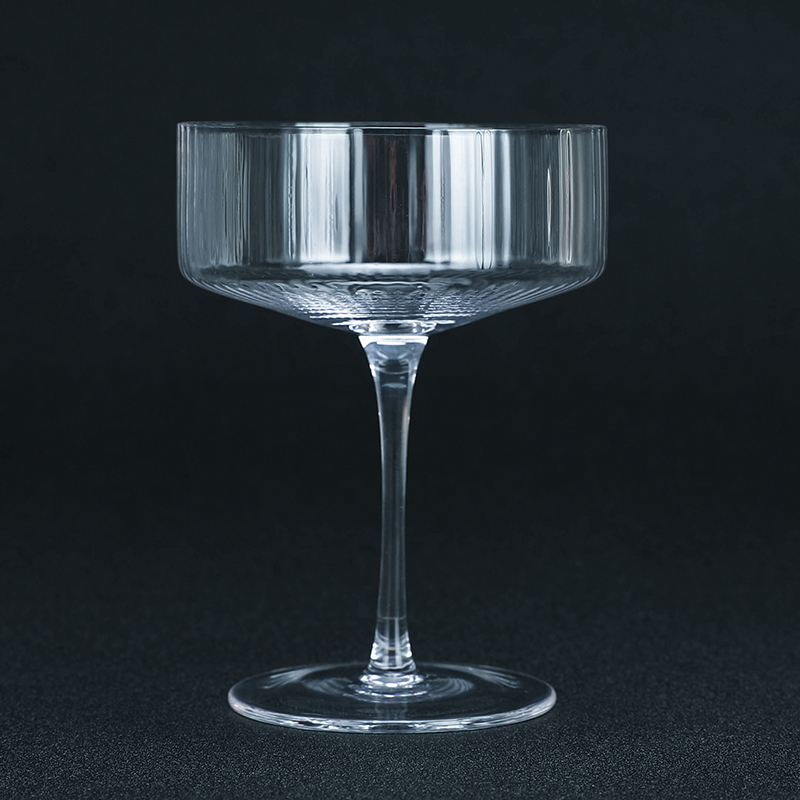 Nordic striped cocktail glass personality wine champagne cup