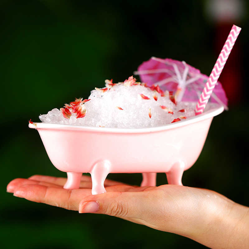 Bathtub Cocktail Glass Ceramic Smoothies Cups Tiki Bar Charm