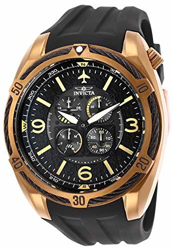 Product Invicta 28083 Aviator  Reloj para Hombre acero inoxidable Cuarzo Esfera negro