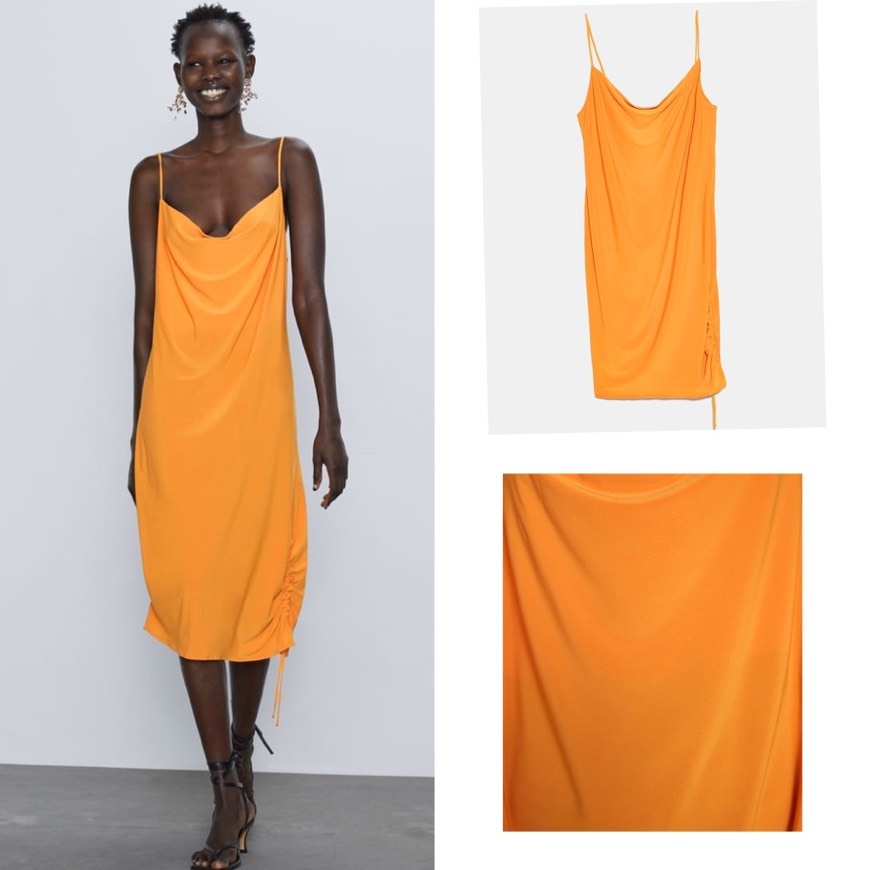 Orange strappy dress 