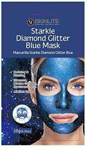 Máscara Stakle de Diamante com Glitter Azul