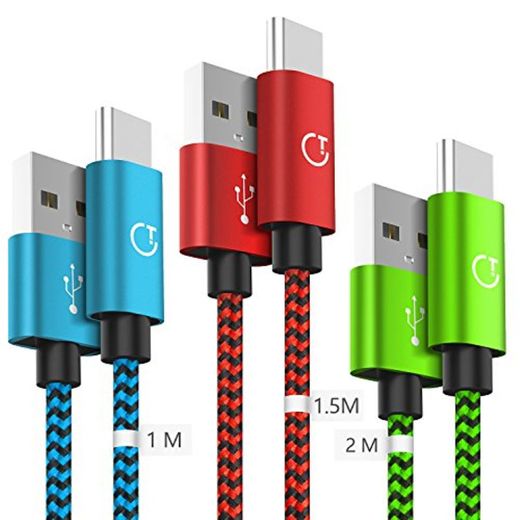 Gritin Cable USB C, 3-Pack [1M