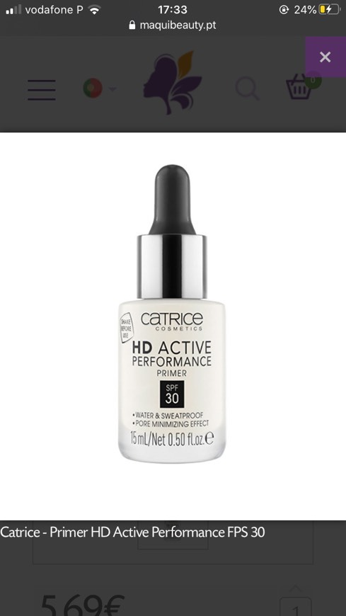 Moda Catrice - Primer HD Active Performance FPS 30