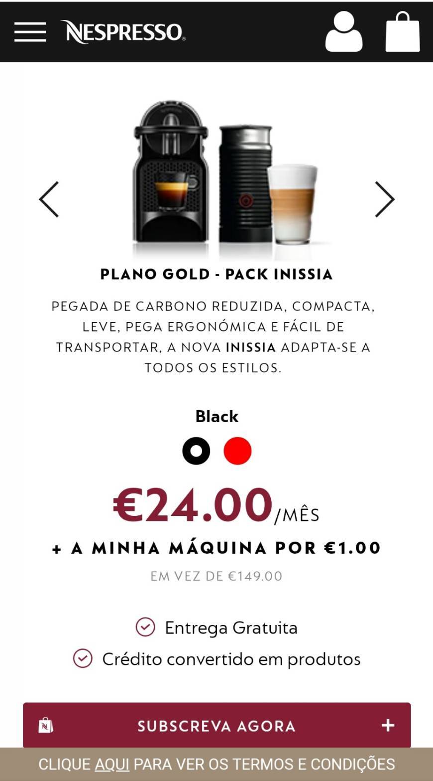 Elemento de la categoría hogar Nespresso Krups Inissia XN1005 - Cafetera monodosis de cápsulas Nespresso