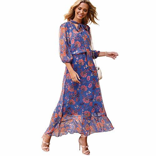 Fashion VENCA Vestido Tiras para anudar en el Cuello Mujer by Vencastyle -