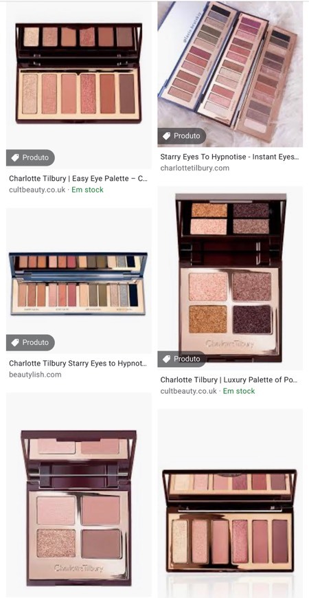 Products As for eyeshadows...