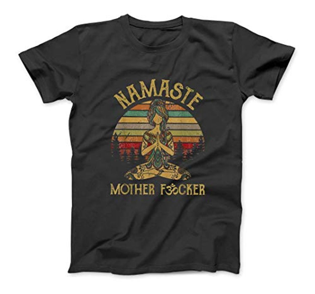 Producto ELINELIN Namaste Mother Fucker Yoga Vintage Funny Gift Men Women Custom T-Shirt