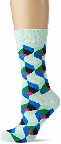 Happy Socks Optiq Square Sock Calcetines, Multicolor