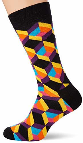 Social Happy Socks Optiq Square Sock Calcetines, Multicolor