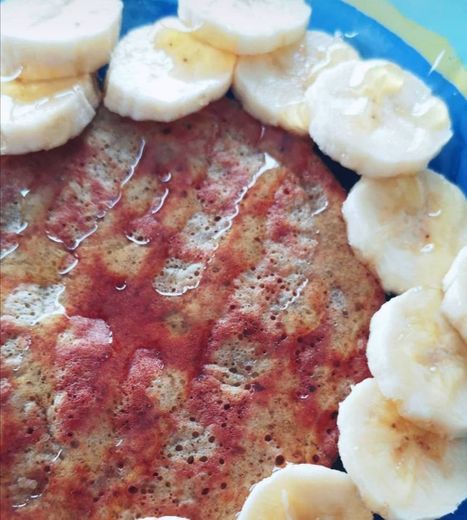 Panqueca de banana e mel 