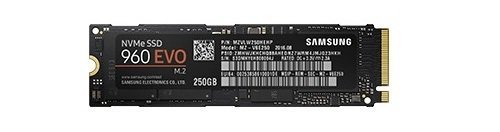 Electrónica Samsung 960 EVO NVMe M.2  - Disco duro sólido de 250