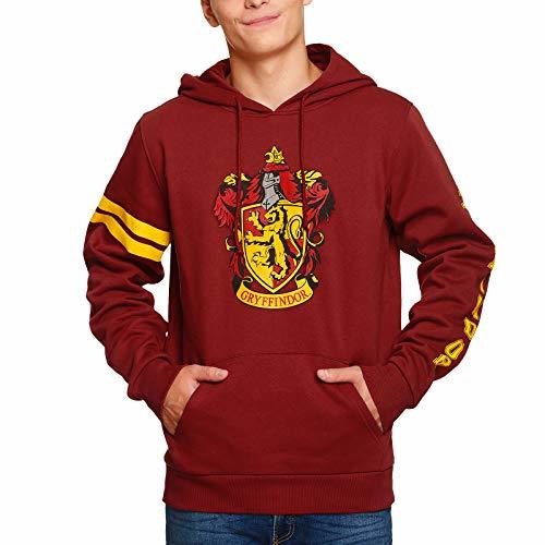 Social Harry Potter Hoodie Gryffindor Crest Hooded Elbe Forest Red