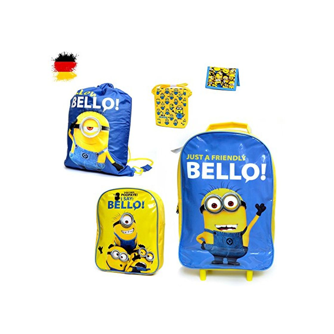 Fashion HSP Himoto Juego de 5 piezas de bolsa de viaje de Minions