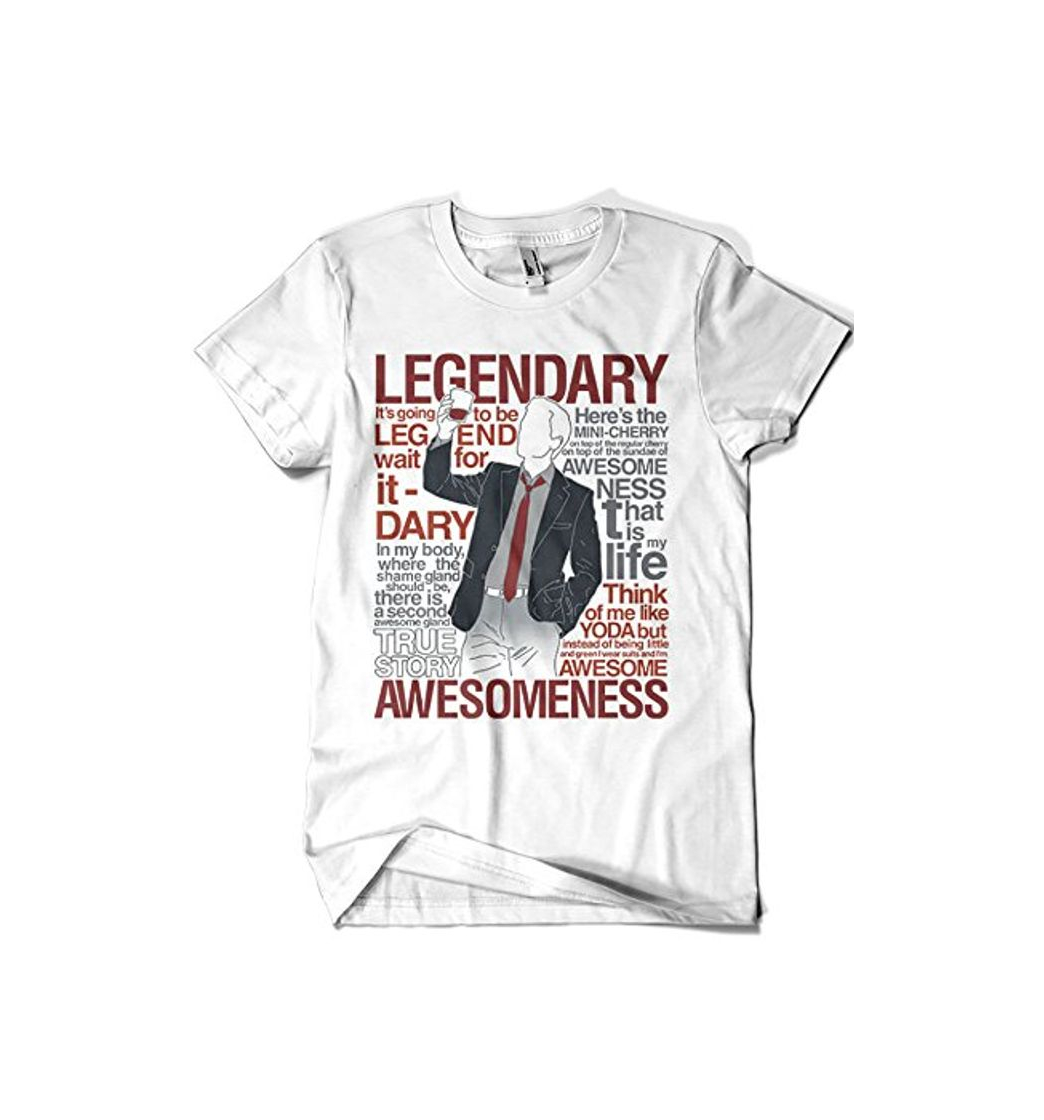 Moda Camisetas La Colmena 1403-Parodia Legendary T-Shirt of Awesomeness