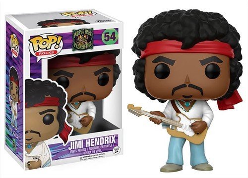 Social Funko- Jimi Hendrix Woodstock Figura de Vinilo, seria Rocks