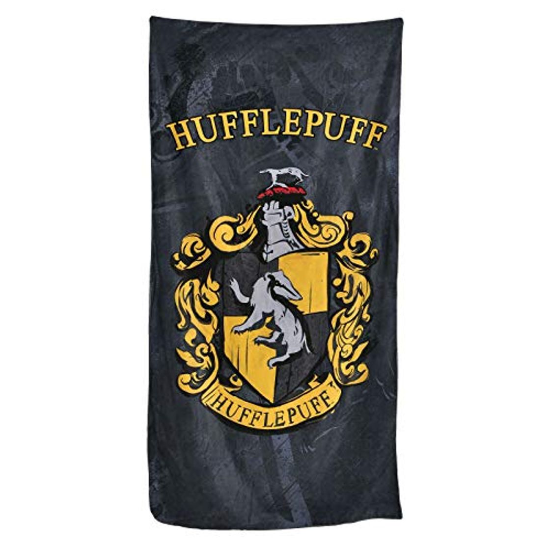 Producto Elbenwald Toalla de Playa Harry Potter Escudo de Armas Hufflepuff 90x180cm Gris