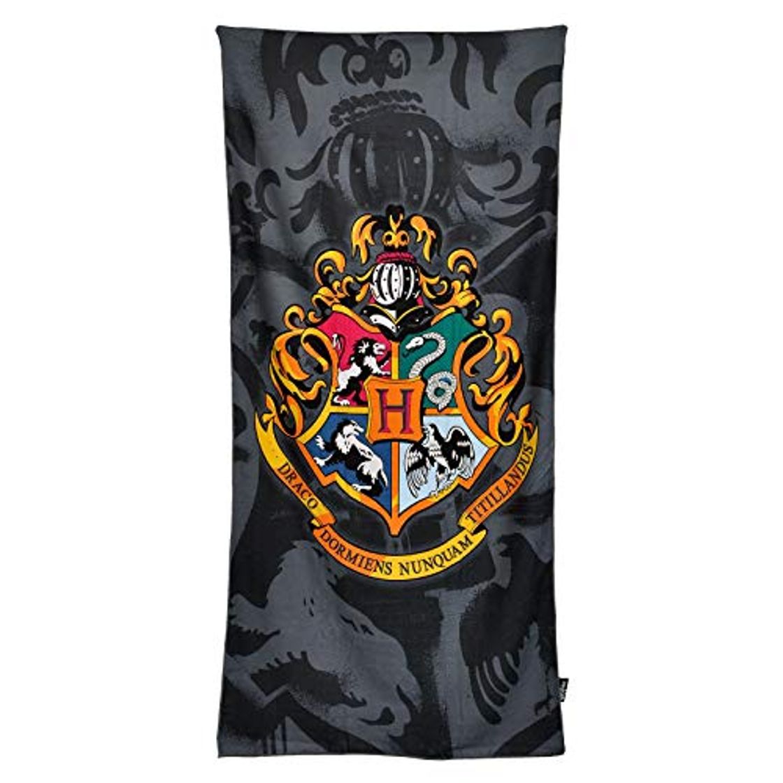 Producto Elbenwald Toalla de Playa Harry Potter Cresta de Hogwarts 90x180cm Negro