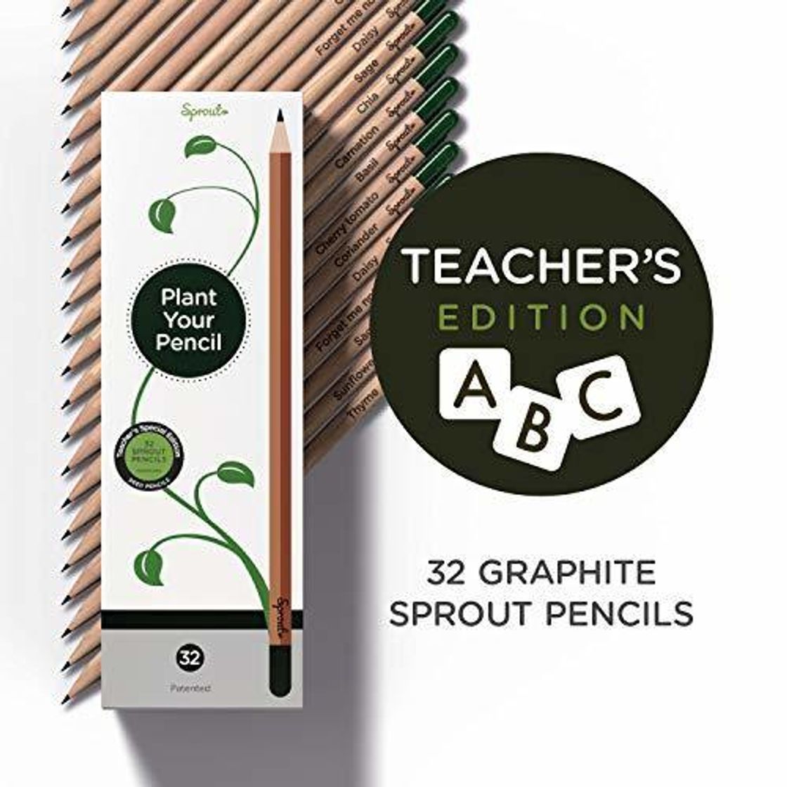 Place Edición especial para profesores: Lápices Sprout de grafito, con semillas cultivables, en