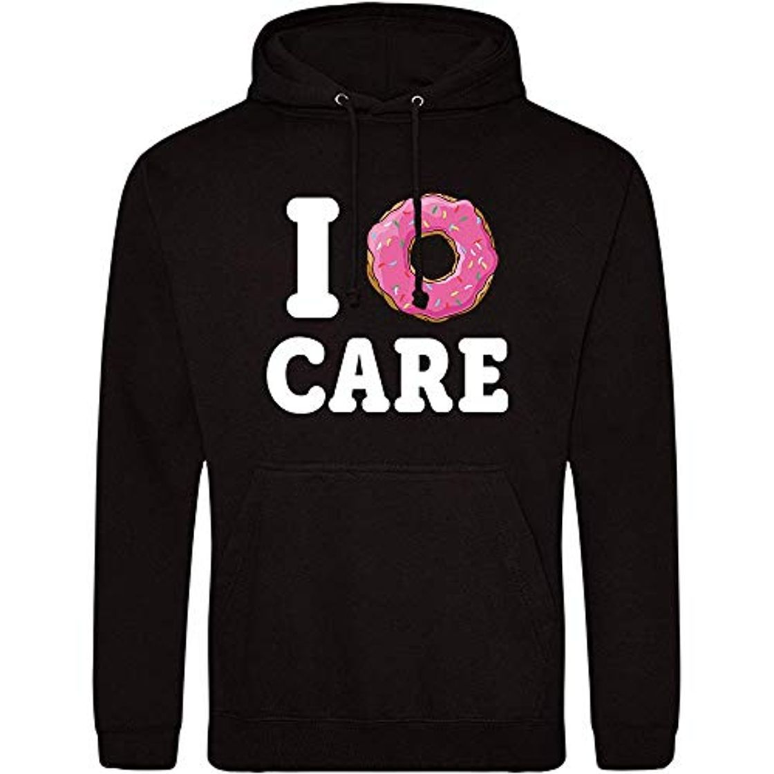 Moda Elbster Capucha i donut cuidado con capucha divertida para hombres negro XL