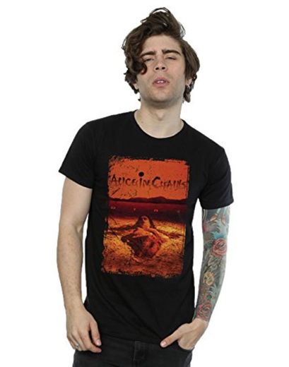 Alice In Chains hombre Dirt Album Cover Camiseta Medium Negro